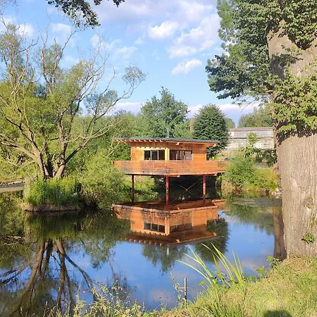 Tinyhousebeidresden 2 Im Teich - Naehe Saechsische Schweiz, Dresden, Mit Badeteich & Fasssauna *
