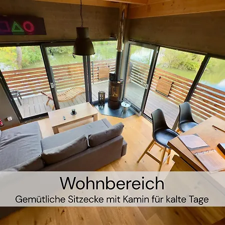 Tinyhousebeidresden Mit Fasssauna Spektakulaeres Winziges Haeuschen Auf Stelzen Im Pferdeteich, Kaminofen, Umlaufende Terrasse - Naehe Saechsische Schweiz - Von Juni - September Mindestmietzeit 1 Woche Sa-sa בית נופש