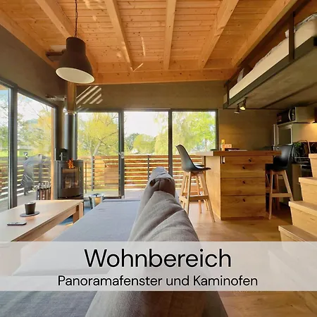 Spektakulaeres Tiny House Im Teich Mit Terrasse Und Kamin - Juli - August Mindestmietzeit 1 Woche Sa-Sa *