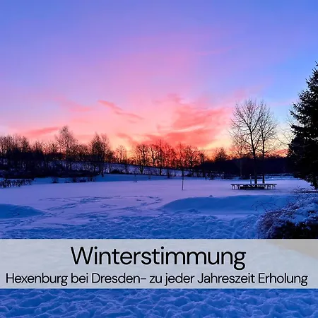 Tinyhousebeidresden Mit Fasssauna Spektakulaeres Winziges Haeuschen Auf Stelzen Im Pferdeteich, Kaminofen, Umlaufende Terrasse - Naehe Saechsische Schweiz - Von Juni - September Mindestmietzeit 1 Woche Sa-sa Großharthau